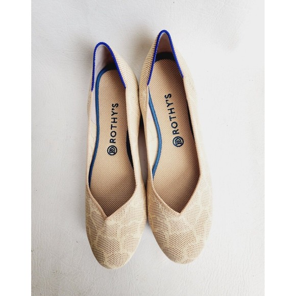 Rothy's The Flat Retired Sahara Gold Giraffe Print Flats size 11 - Picture 4 of 12